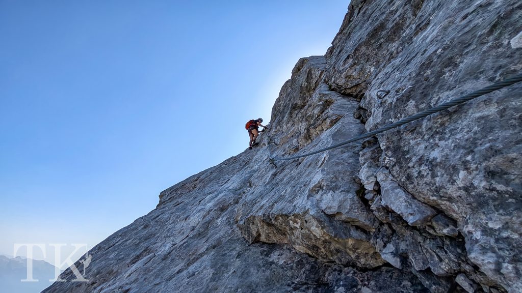 Weg der 26er - Nordwand Klettersteig Hohe Warte - Foto: Thomas Kreuzwirth