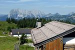 Blick auf Eggenalm und Wilder Kaiser - Bild: Martina Ostermann