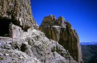 Kriegsstellung in den Sextener Dolomiten - Rotwand Sexten - Bild: reinhard Drescher