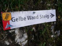 Klettersteig  Gelbe Wand