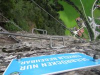 Schlüsselstelle Nasenwand Klettersteig Ginzling