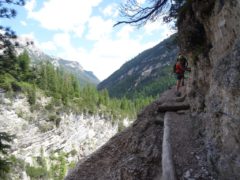 Fanes Wasserfall – Via Ferrata Barbara und Via Ferrata Delaiti