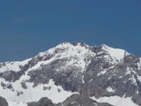 Blick zur Zugspitze Mieminger Kette