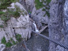 Klettersteig Rongg Wasserfall Gargellen