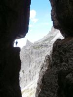 Das berühmte schattenmotiv im Alpinisteig - Bild: Sandra Poschinger