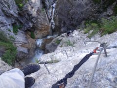 Klettersteig Rongg Wasserfall Gargellen