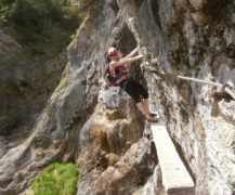 Klettersteig Hausbachfall - Bild: Sandra Poschinger