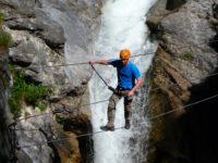 Klettersteig Galitzenklamm - finale Seilbrücke