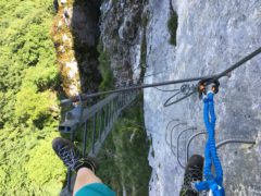 Via Ferrata Roc du Cornillon - Bild: Ellen Heidler