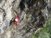 Ausstiegswand Klettersteig Nasenwand