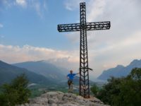 Gipfelkreuz Colodri Klettersteig Arco