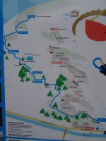 Topo vom Huterlaner Klettersteig