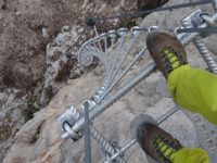 Doppelhelix leiter - Via Ferrata delle Aquile - Klettersteig Paganella