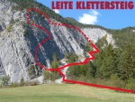 leite klettersteig topo und übersicht 