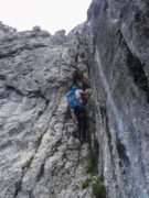 Schlüsselstelle (III+) Neuer Schmidkunzweg Hörndlwand | Chiemgauer Alpen