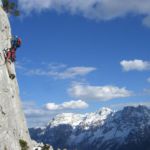 klettersteig steinplatte