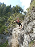 Klettersteig Hausbachfall - Bild: Sandra Poschinger