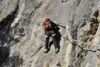 Klettersteig Hausbachfall - Bild: Walter Möhrle