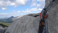 Der Ausstieg mit Blick ins Valle di Lanaittu