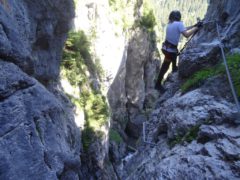 Klettersteig Rongg Wasserfall Gargellen