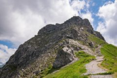 Kanzelwand mit dem Klettersteig