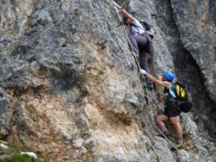 Einstieg Klettersteig Col dei Bos