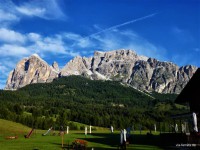 Blick auf die Tofana von Cortina d'Ampezzo aus
