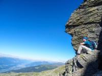 Ausblick vom Glungezer Klettersteig