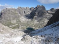 Laserzwand (links), Roter Turm (Mitte links), Sandspitze (Mitte rechts) - Bild: Sandra Poschinger