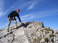 Hindelanger Klettersteig - eine tolle Grattour in den Allgäuer Alpen hoch über Oberstdorf. Während der Tour genießt man einen tollen Panorama Blick in die Allgäuer Bergwelt und hinüber nach Tirol