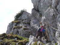 klettersteig pyramidenspitze  halbe Stunde