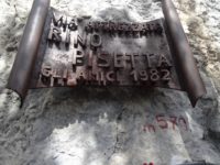 Einstiegstafel Via Ferrata Rino Pisetta