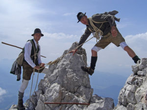 Historie der Klettersteige - Bild: Klettersteig TVB Ramsau am Dachstein
