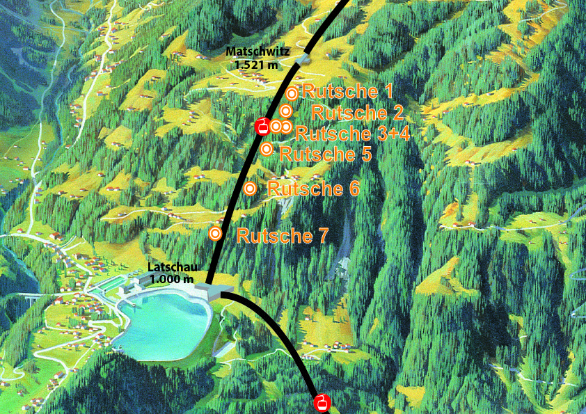 Karte Waldrutschenpark