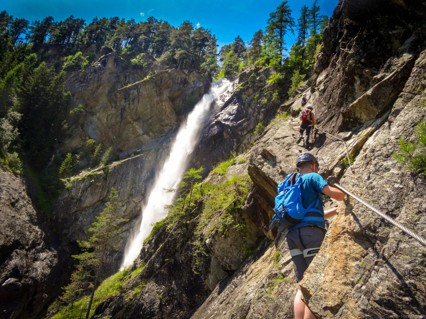 Klettersteig Lehner Wasserfall Ötztal