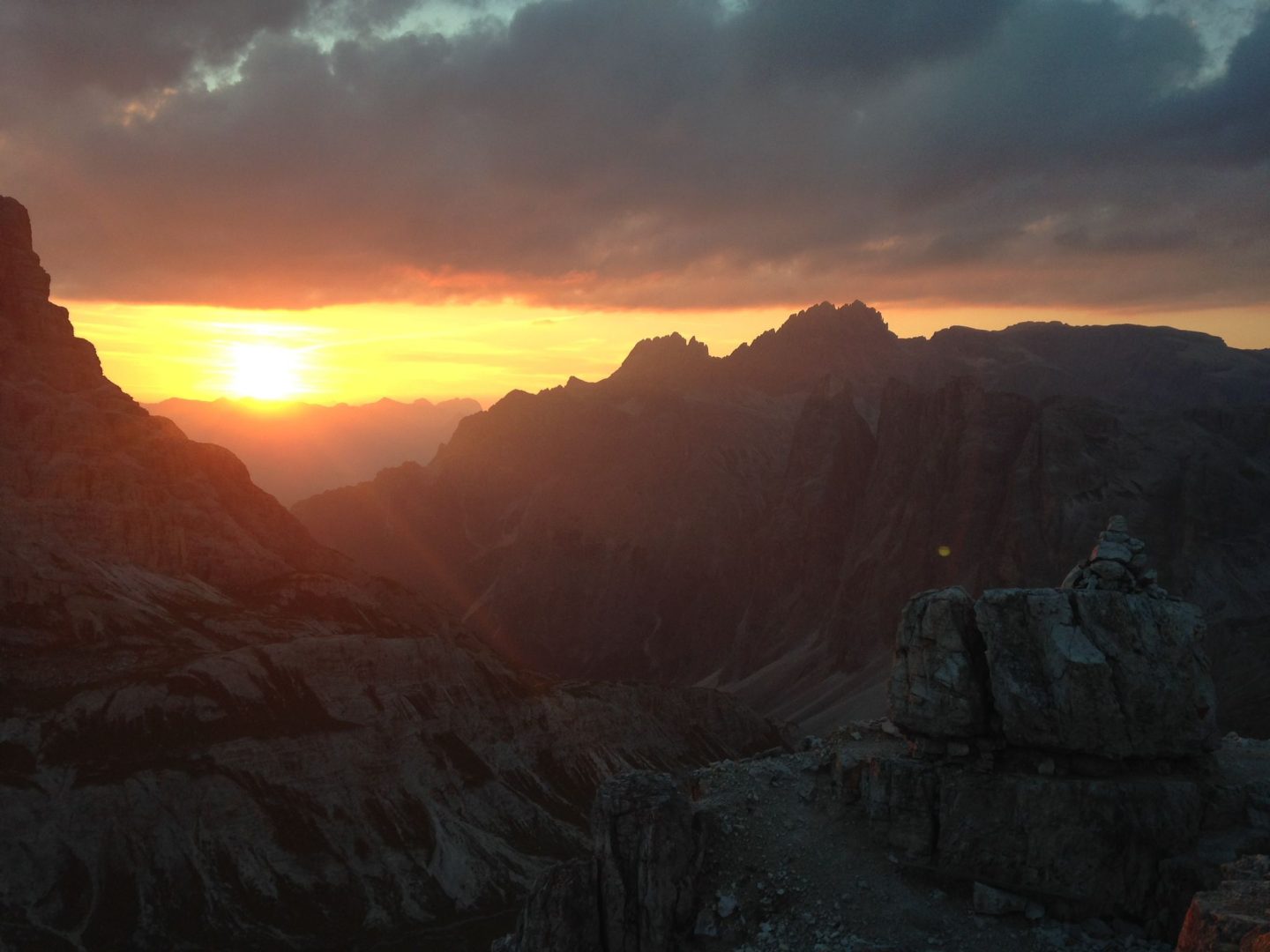 Sonnenaufgang auf dem Toblinger Knoten