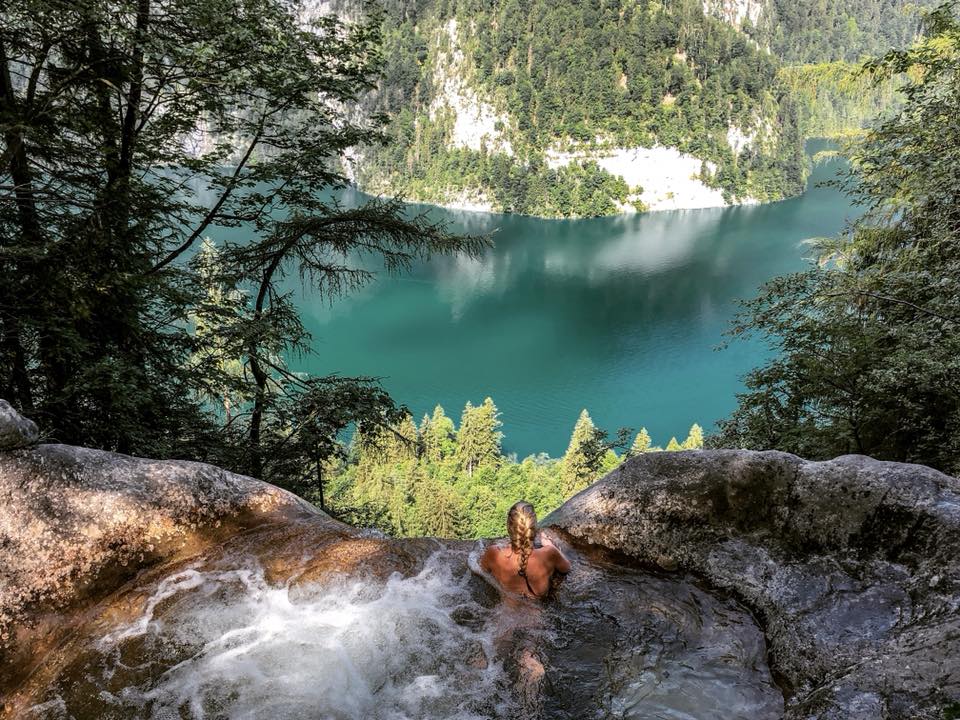 Königsbach Wasserfall Gumpe Königssee Pool - Bild: Rebecca Schoor