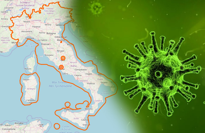 Coronavirus Ganz Italien Sperrgebiet