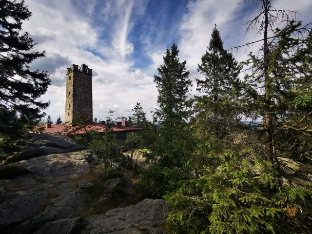 Ochenskopf Gipfelkreuz Fichtelgebirge Urlaub