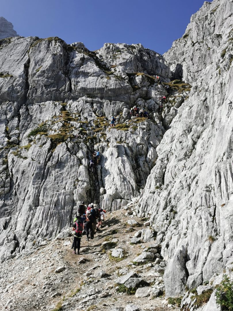 Einstieg Alpspitz Ferrata Sommer