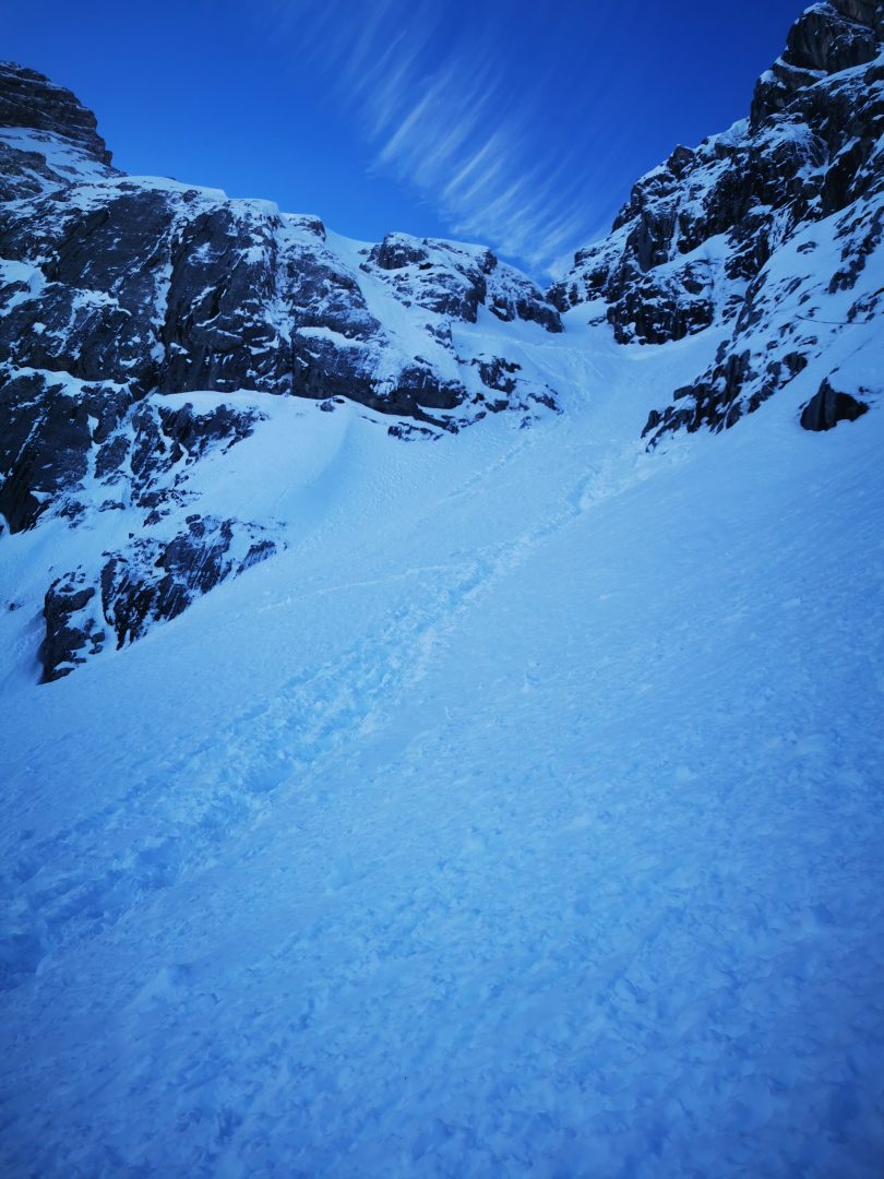 Einstieg Alpspitz Ferrata Winter