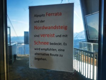Alpspitze Warnhinweis