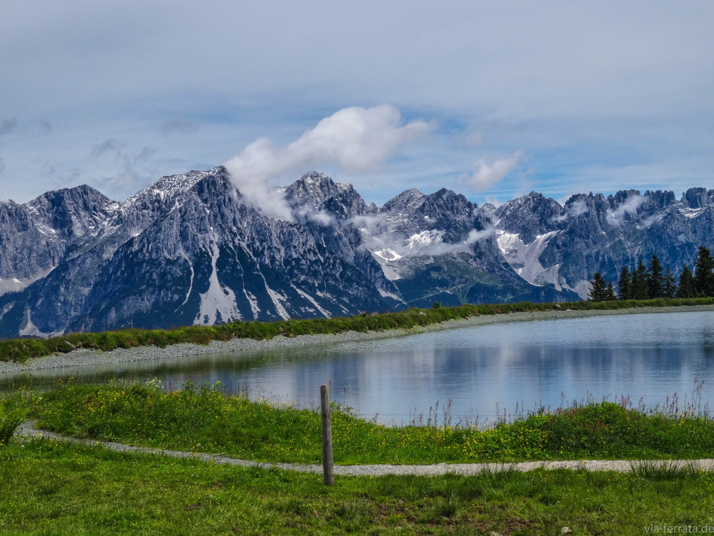 Speichersee in der Skiwelt Wilder Kaiser